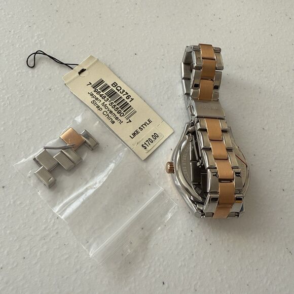 Fossil Rye Women’s Gold Silver Two Tone Multifunctional Watch - Picture 9 of 9